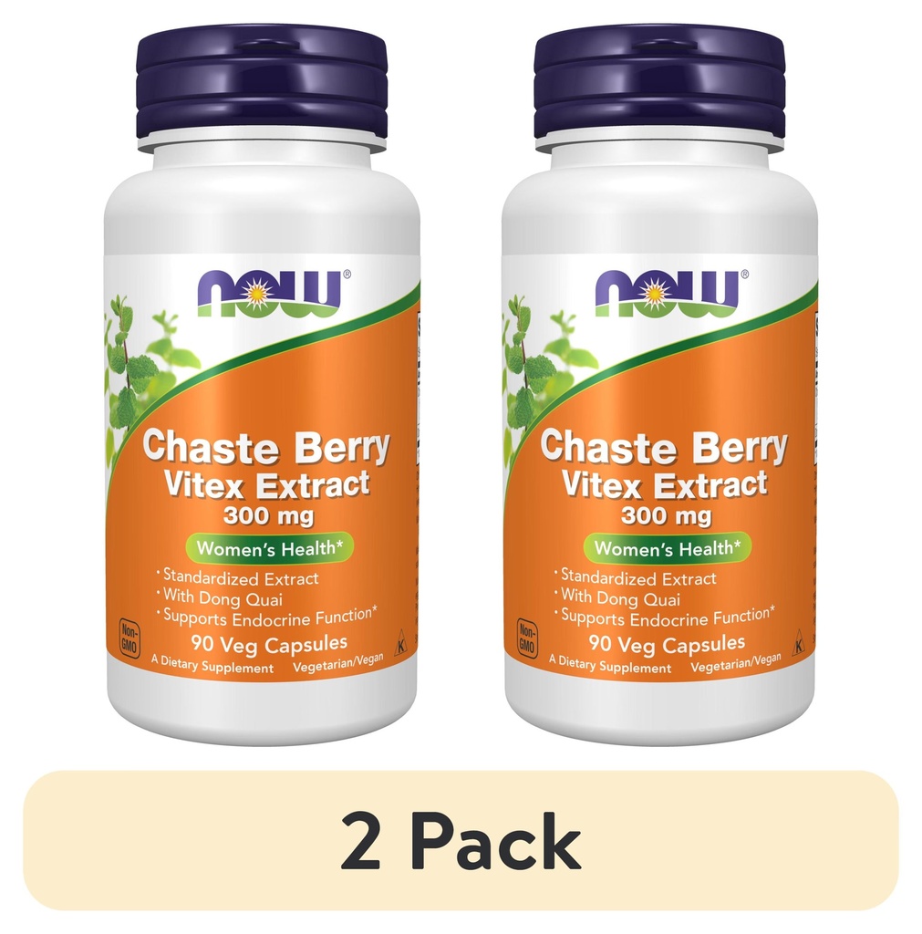 NOW CHASTE BERRY VITEX 300MG CAPS 90'S (2)