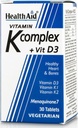 HEALTH AID VITAMIN K COMPLEX + VIT D 30'S (3)