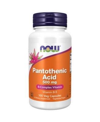 NOW PANTOTHENIC ACID 500MG CAPS (2)