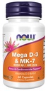 NOW VITAMIN D3 & K2 VCAPS 120'S (3)