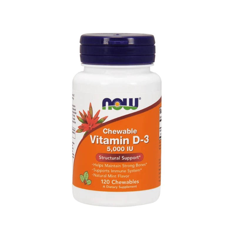 NOW VITAMIN D3 5000I.U 120'S (2)