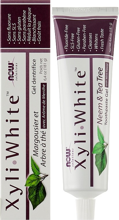 NOW XYLIWHITE NEEM & TEA TREE TOOTHPASTE GEL (2)