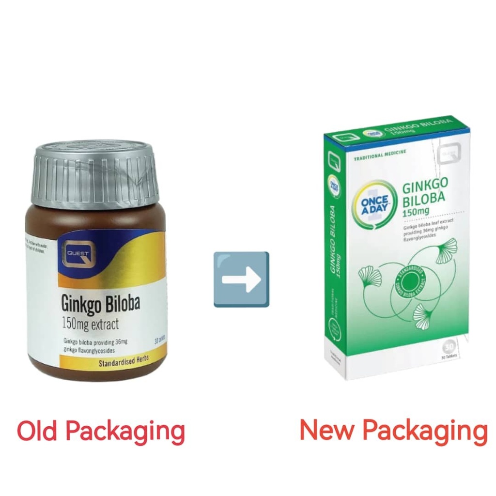 QUEST GINKGO BILOBA EXTRACT TABS 30'S (4)