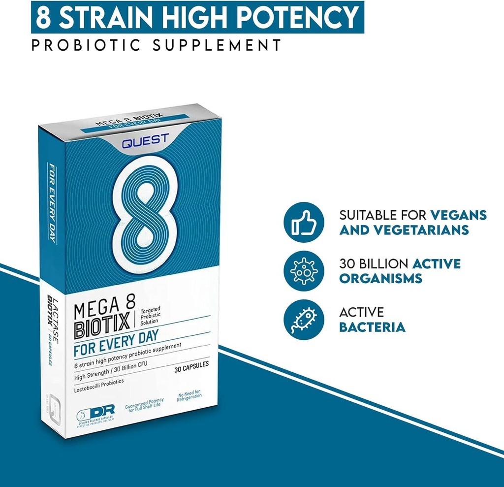 QUEST MEGA8BIOTIX CAPS 30'S (2)