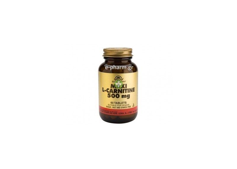 SOLGAR  L CARNITINE 500MG TABS 60'S (2)
