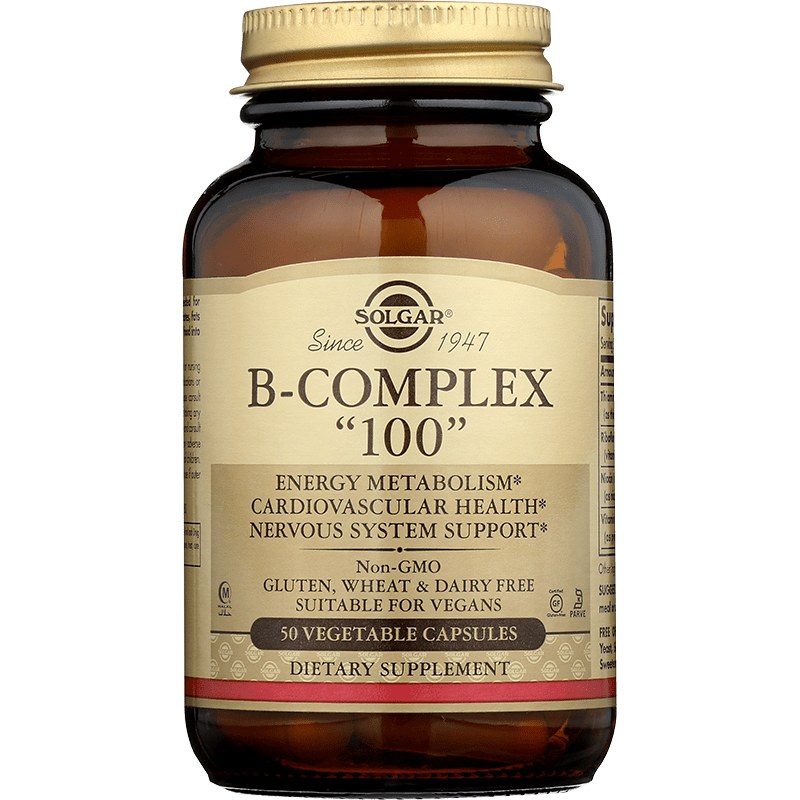 SOLGAR VITAMIN B COMPLEX 100CAPS 50'S (2)