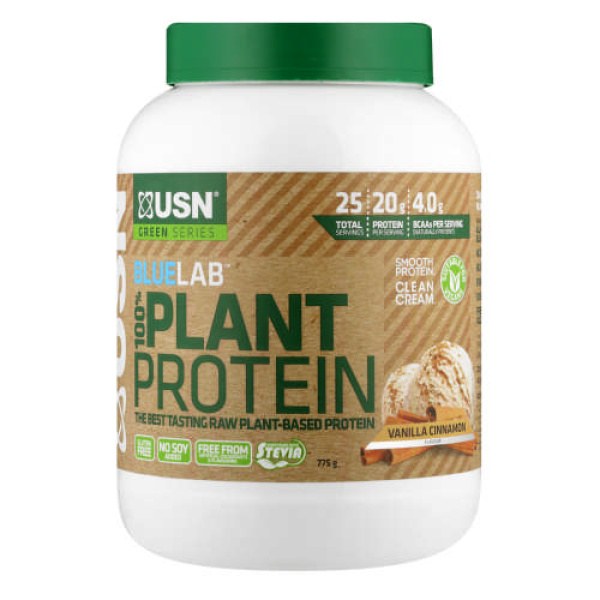 USN BLUELAB 100% PLANT PROTEIN VANILLA CINNAMON 775G (2)