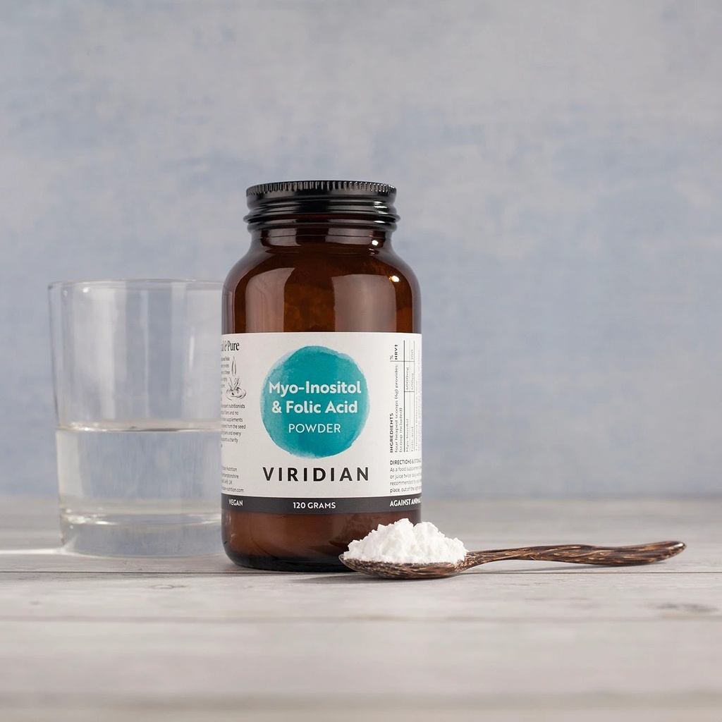VIRIDIAN MYO-INOSITOL & FOLIC ACID 120GM (2)