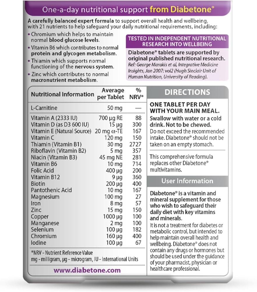 VITABIOTICS DIABETONE CAPS 30'S (2)