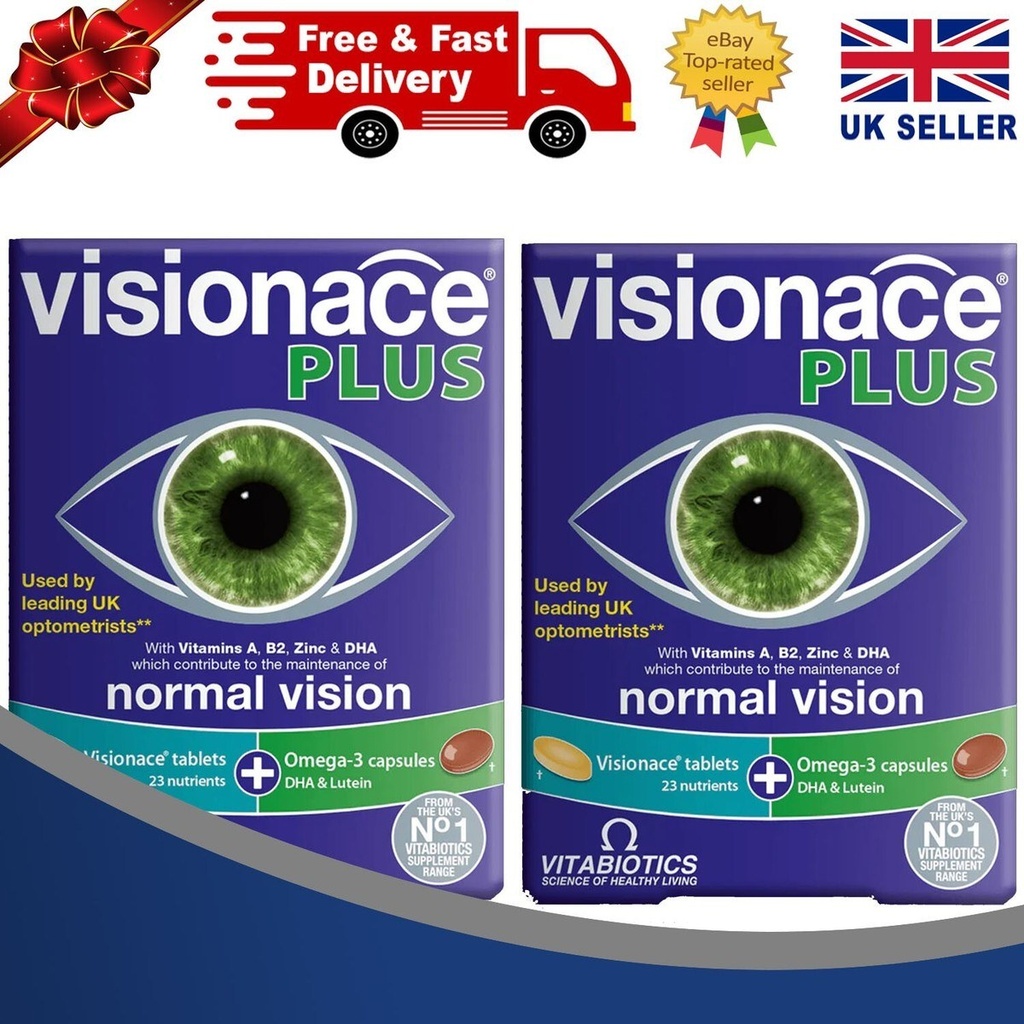 VITABIOTICS VISIONACE PLUS CAPS 56'S[FULL PACK] (3)