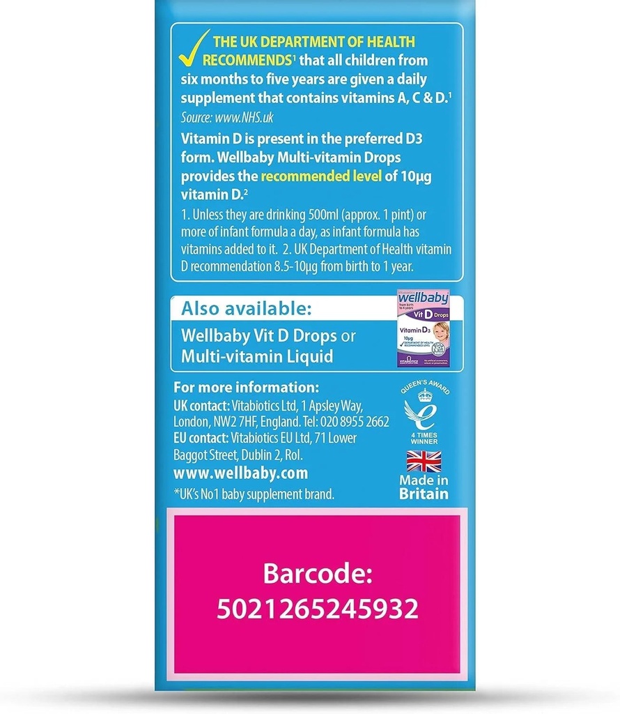 VITABIOTICS WELLKID DROPS 30ML (4)