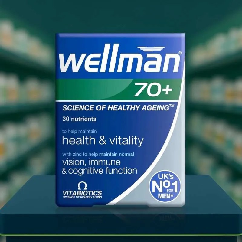 VITABIOTICS WELLMAN 70+TABS 30'S (2)