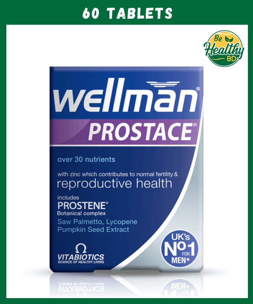 VITABIOTICS WELLMAN PROSTATE TABS 60'S (2)