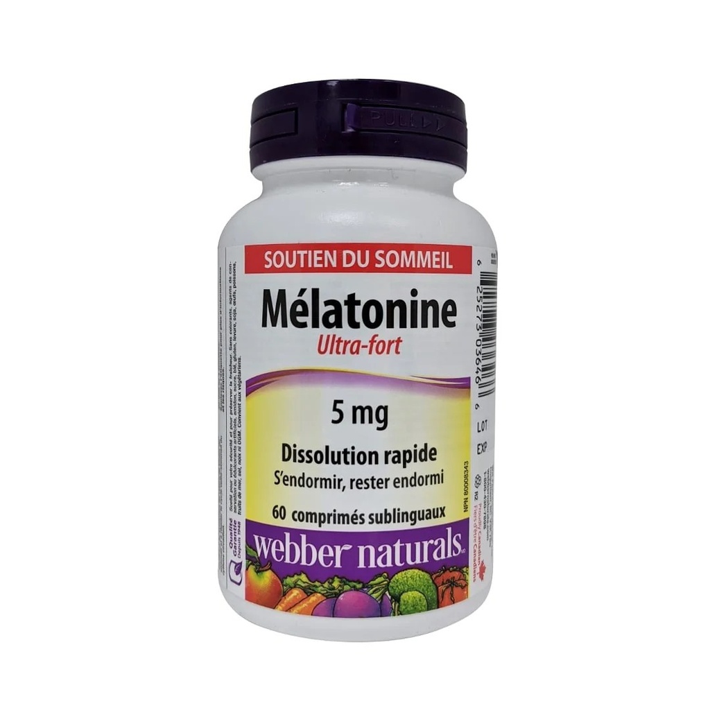 WEBBER NATURALS MELATONIN 5MG TIME RELEASE TABS 60'S (3)