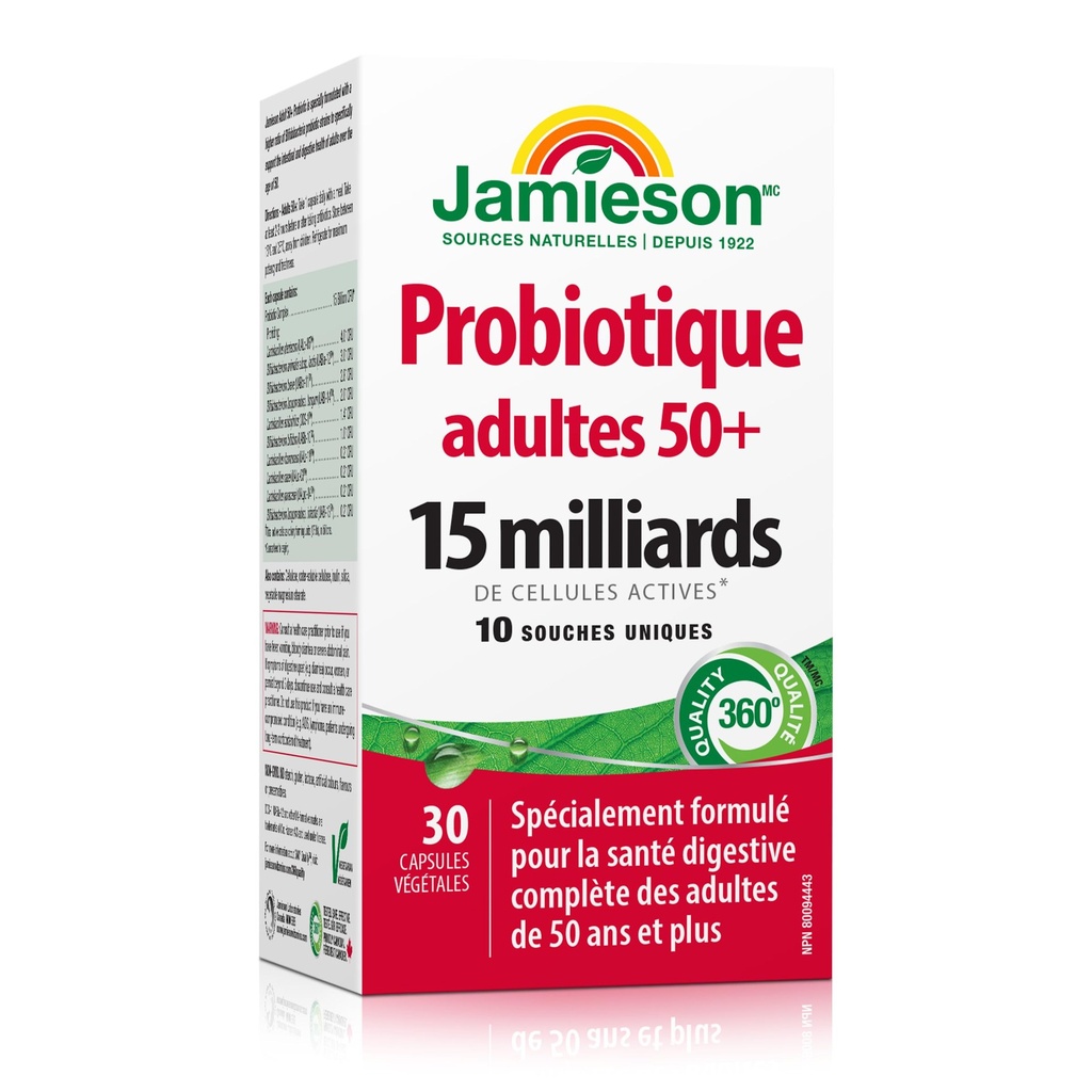 JAMIESON ADULT 50+PROBIOTIC COMPLEX VEGETARIAN CAPS 30'S (2)
