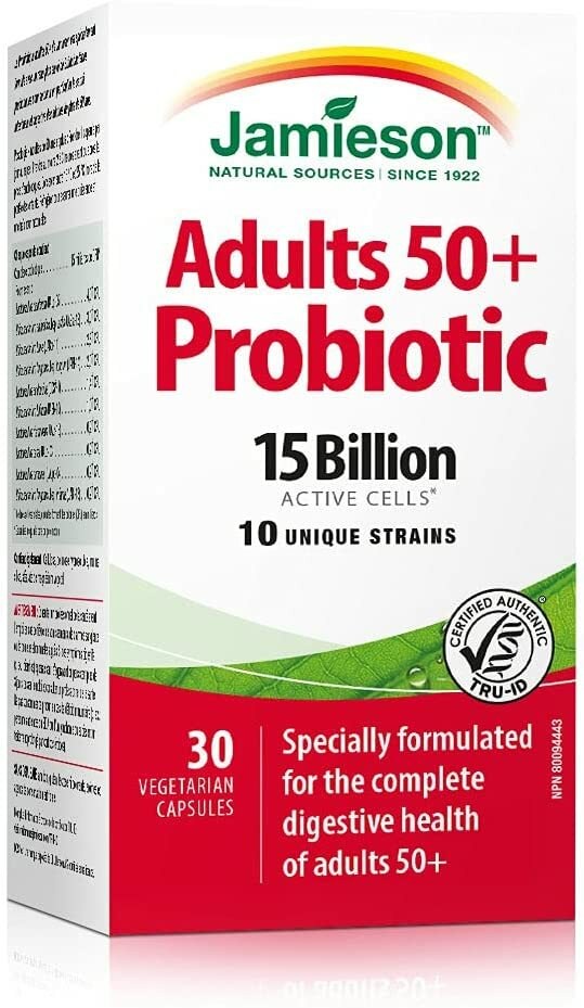 JAMIESON ADULT 50+PROBIOTIC COMPLEX VEGETARIAN CAPS 30'S (3)