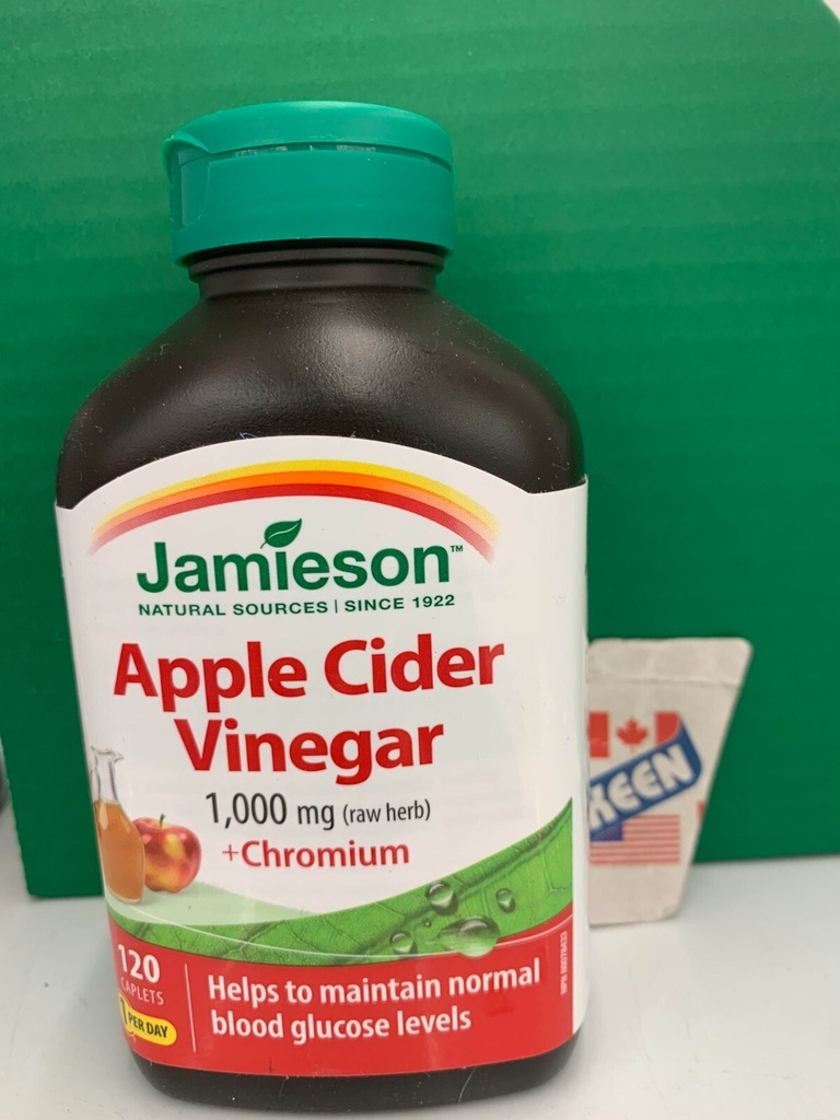 JAMIESON APPLE CIDER VINEGAR + CHROMIUM CAPLETS 120'S (2)