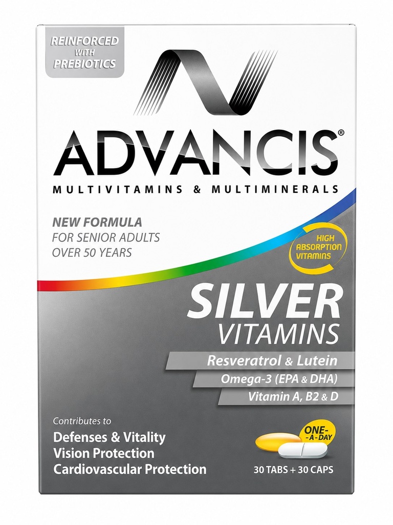 ADVANCIS SILVER VITAMINS 30TABS + 30CAPS (2)