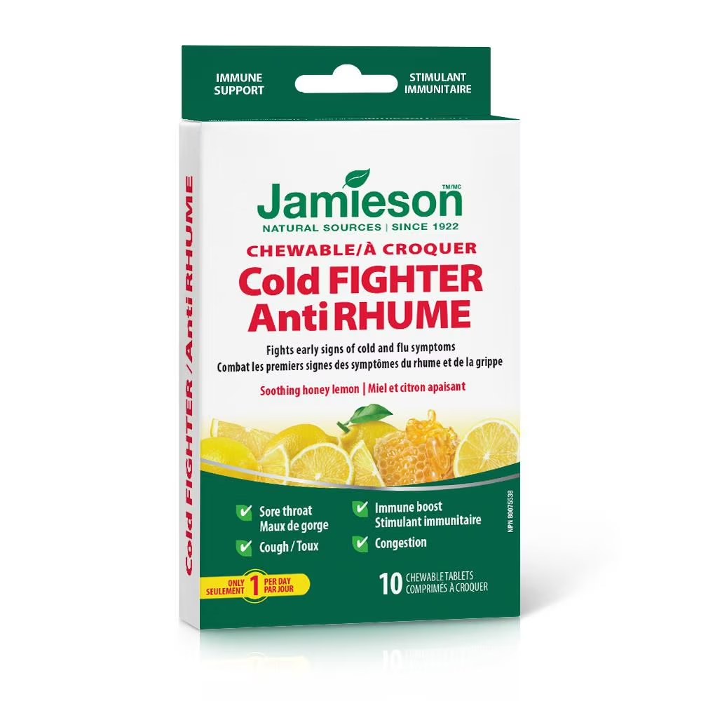 JAMIESON COLD FIGHTER CHEWABLE TABLETS 30'S (3)