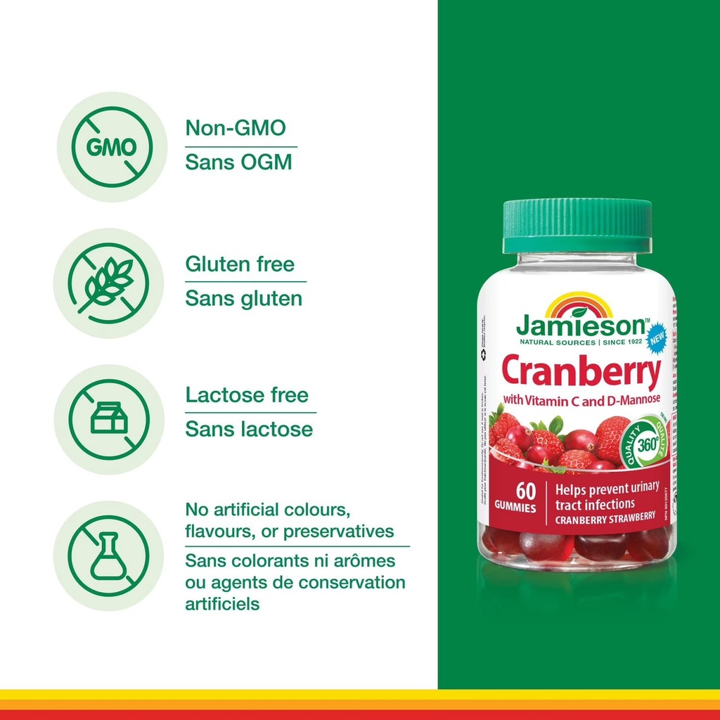 JAMIESON CRANBERRY C+D GUMMIES 60'S (4)
