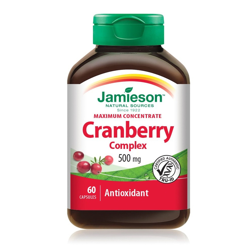 JAMIESON CRANBERRY COMPLEX 500MG CAPSULES 60'S (3)