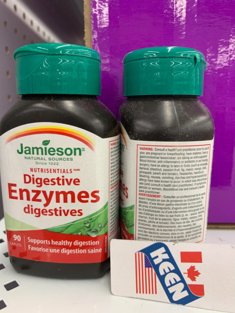 JAMIESON DIGESTIVE ENZYMES CAPLETS 90'S (3)