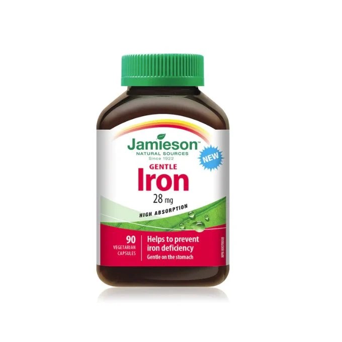 JAMIESON GENTLE IRON 28MG CAPS 90'S (2)