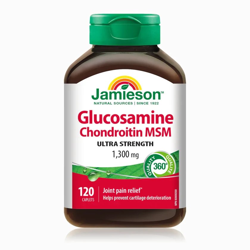 JAMIESON GLUCOSAMINE CHONDROITIN MSM CAPLETS 120'S (2)