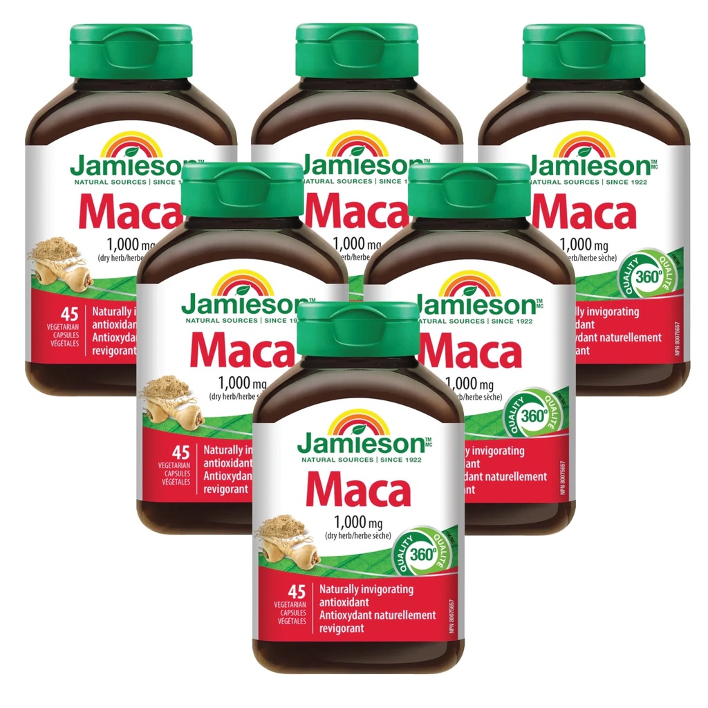JAMIESON MACA 1000MG CAPSULES 45'S (3)