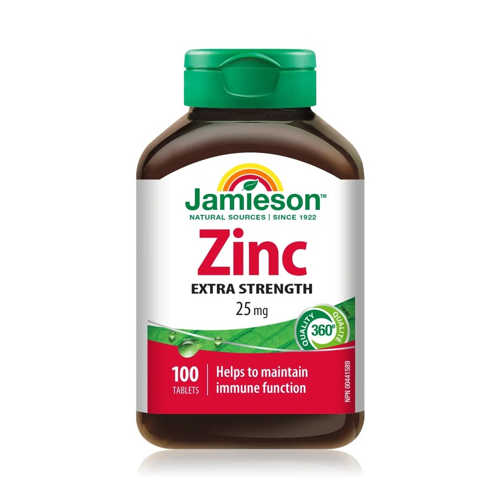 JAMIESON ZINC 25MG TABS 100'S (4)