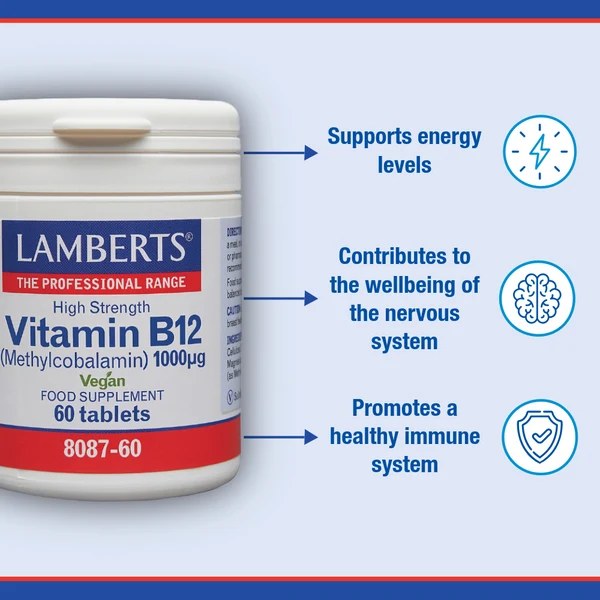 LAMBERTS VIT. B12 1000UG TABS 60`S (2)