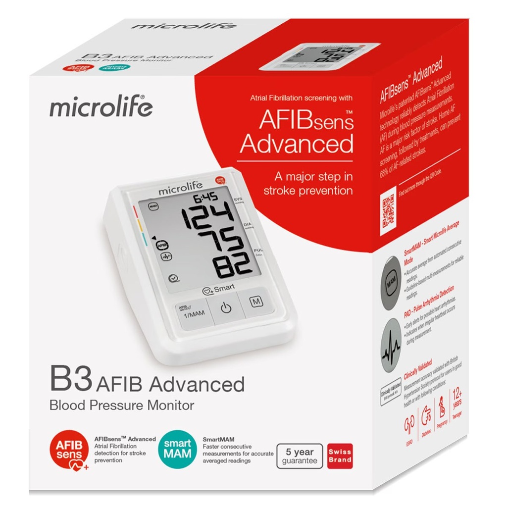 MICROLIFE BP B3 AFIB S-VII BLOOD PRESSURE MONITOR (4)