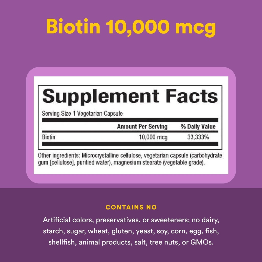 NATURAL FACTORS BIOTIN 10000MCG CAP 60 (2)