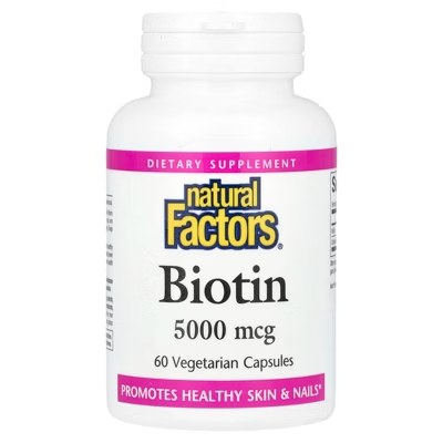 NATURAL FACTORS BIOTIN 5000MCG VCAP 60 (3)
