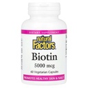 NATURAL FACTORS BIOTIN 5000MCG VCAP 60 (3)