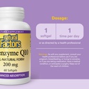 NATURAL FACTORS COQ10 200MG SG 60'S (2)