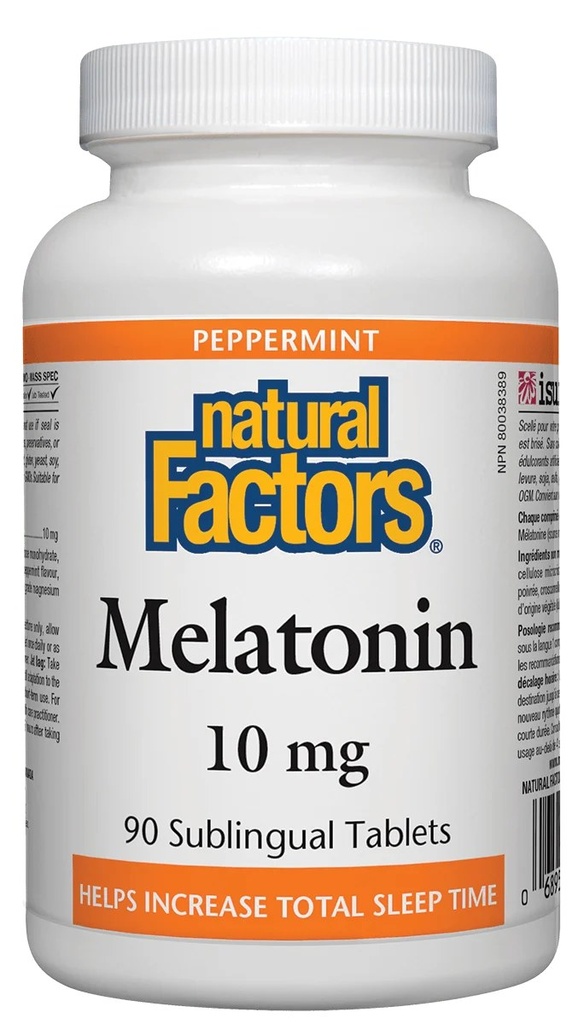 NATURAL FACTORS MELATONIN 10MG BILAYER TRTAB90 (3)