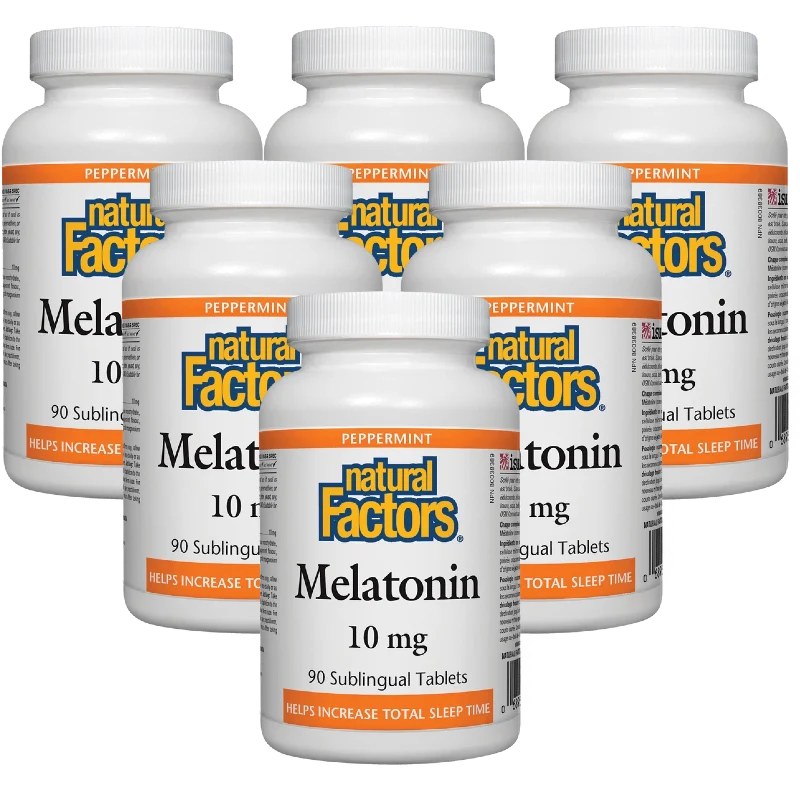 NATURAL FACTORS MELATONIN 10MG BILAYER TRTAB90 (4)