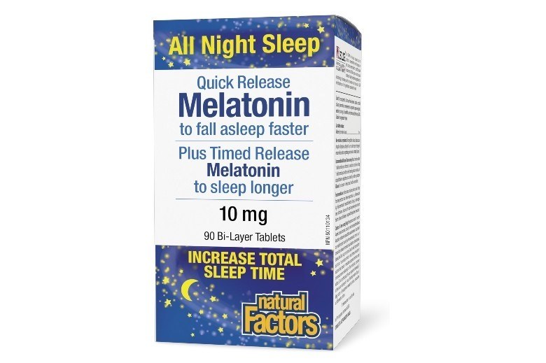 NATURAL FACTORS MELATONIN 10MG SUBTAB 90'S (2)