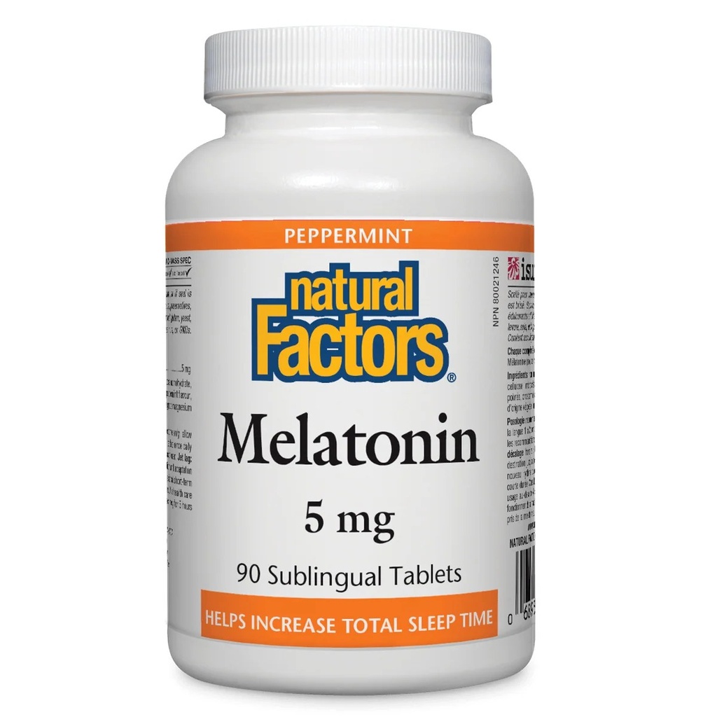 NATURAL FACTORS MELATONIN 5MG SUBTAB 90 (3)