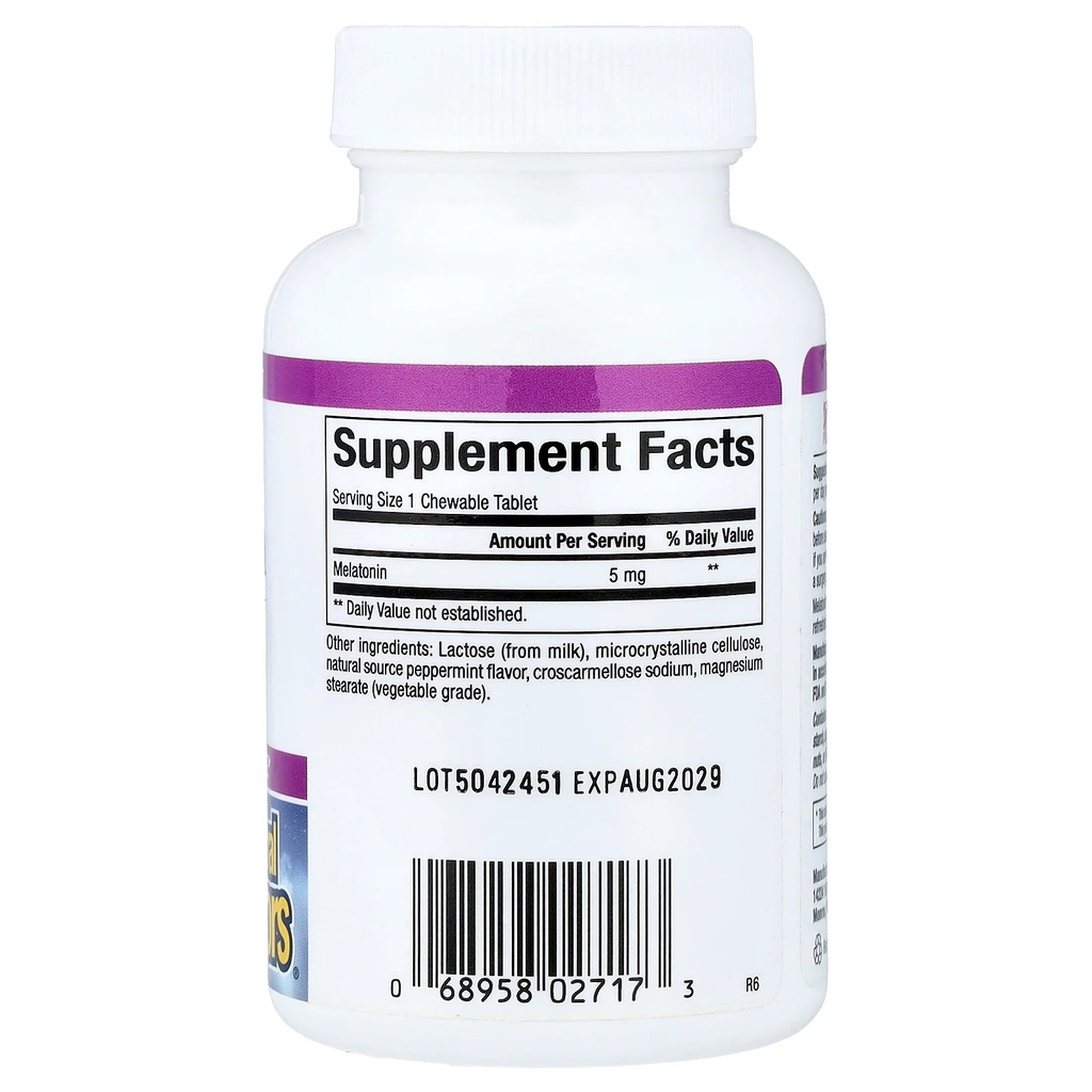 NATURAL FACTORS MELATONIN 5MG SUBTAB 90 (4)