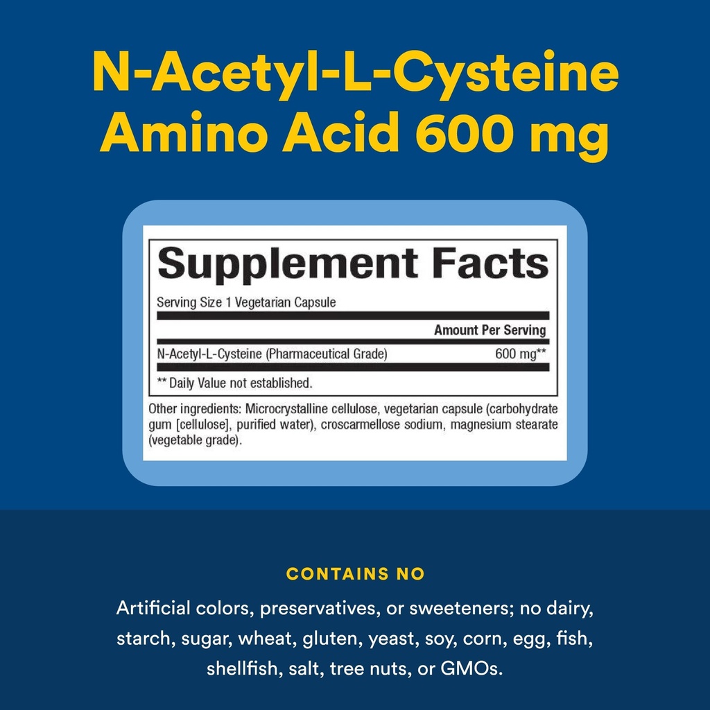 NATURAL FACTORS N-ACETYL(NAC) 600MG CAP 60 (3)
