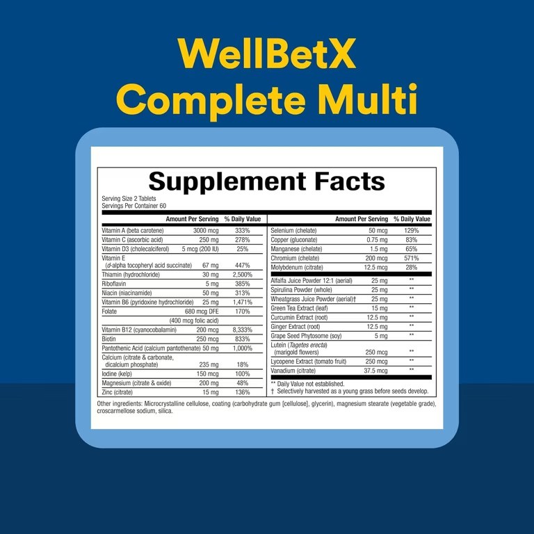 NATURAL FACTORS WELLBET DIABETIC MULTI TAB 120 (3)