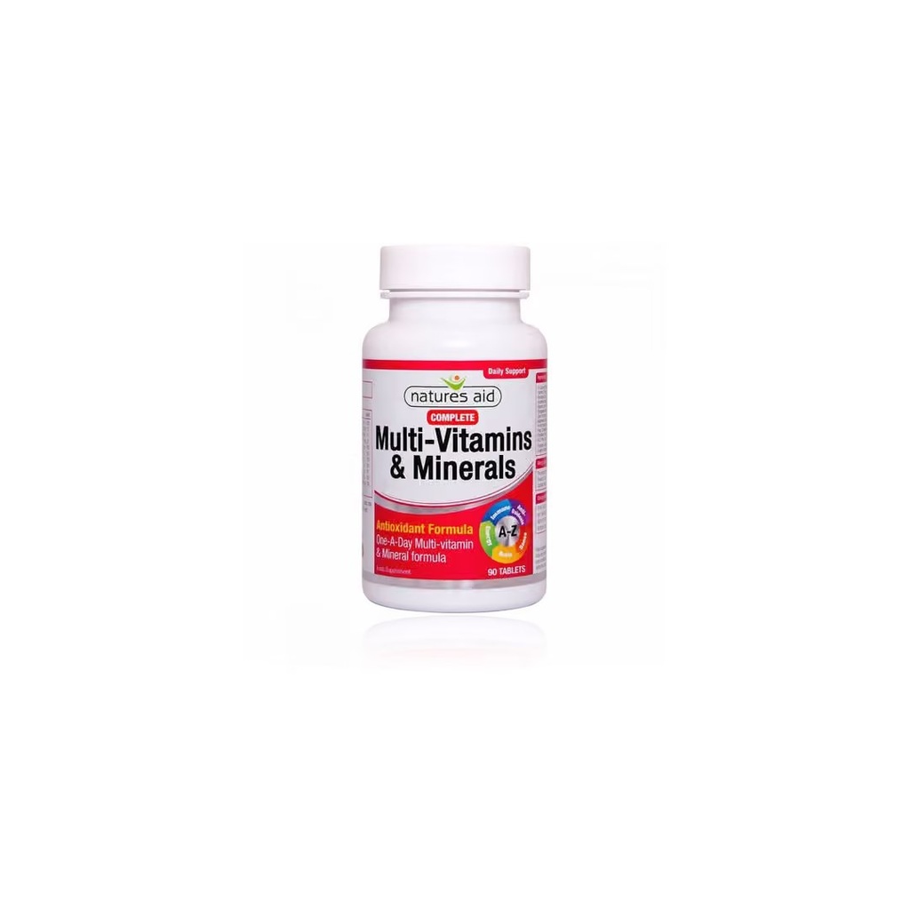 NATURE'S AID COMPLETE MULTI-VITAMINS&MINERALS (VEGETERIAN)-90'S (2)