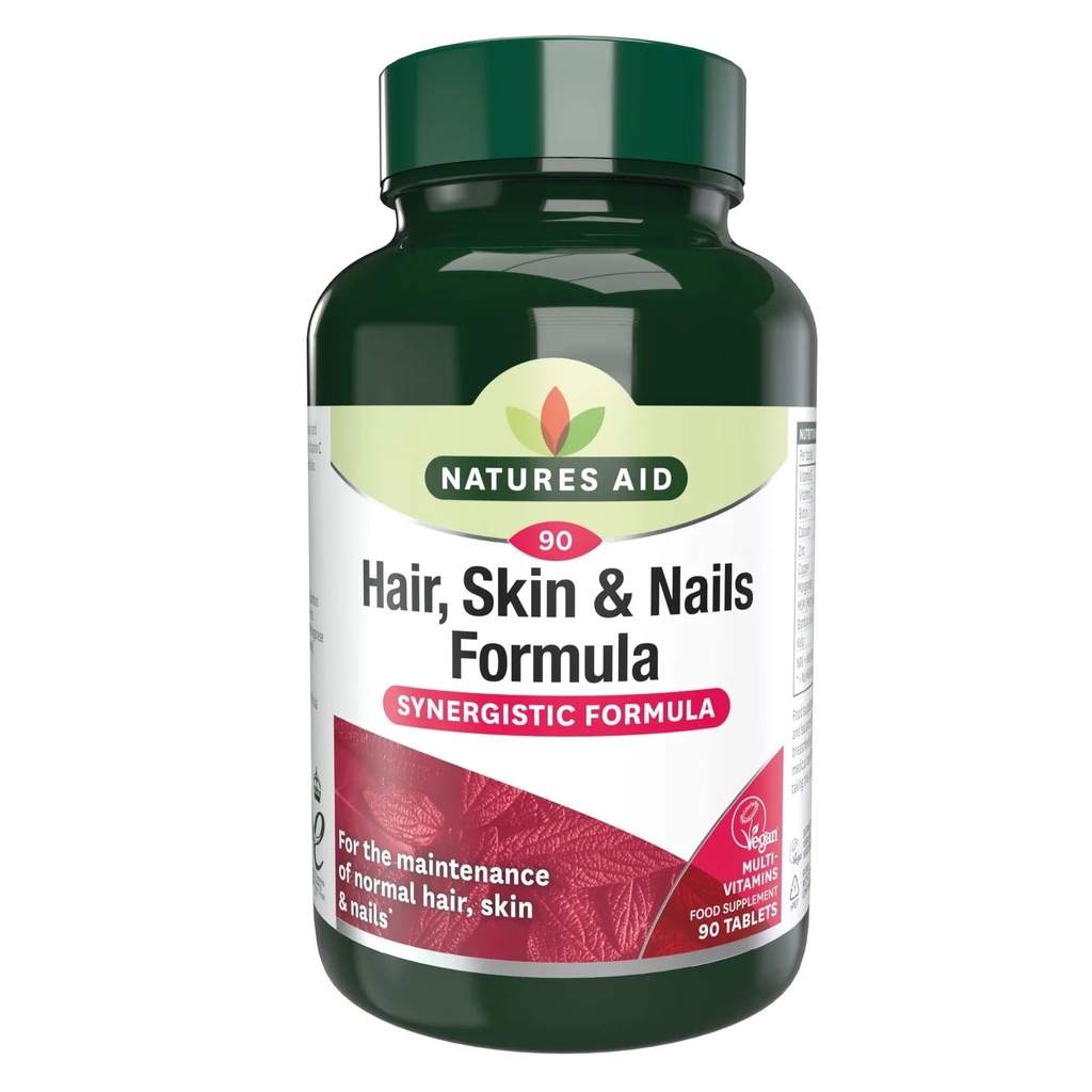 NATURE'S AID HAIR ,SKIN & NATURE'S AIDIL FORMULA (VEGAN) -90'S (2)