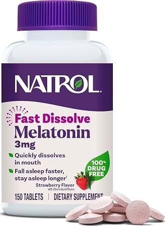 NATURE'S BOUNTY MELATONIN 3MG QUICK DISSOLVE TABS 120'S (4)
