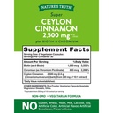 NATURE'S TRUTH CEYLON CINNAMON 2500MG+ BIOTIN & CROMIUM CAPS 60'S (3)