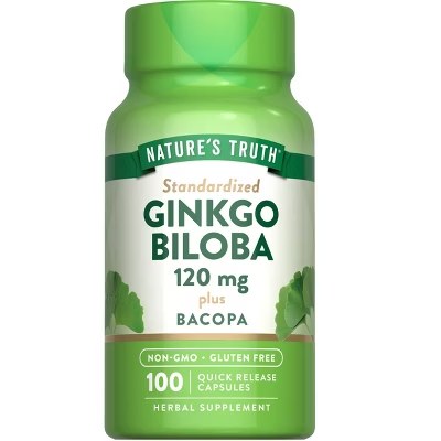 NATURE'S TRUTH GINKO BILOBA 120MG CAPS 100'S (2)