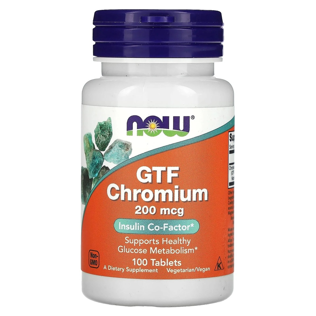 NOW GTF CHROMIUM 200MCG TABS 100S (2)