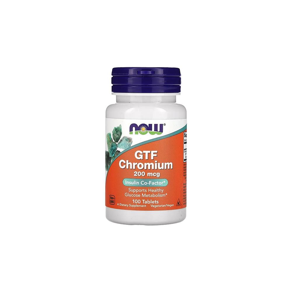 NOW GTF CHROMIUM 200MCG TABS 100S (3)